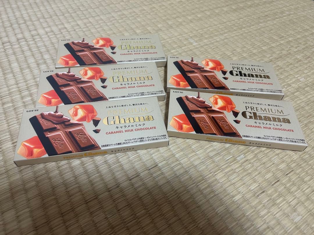 LOTTE Ghana プレミアムキャラメルミルクチョコレート