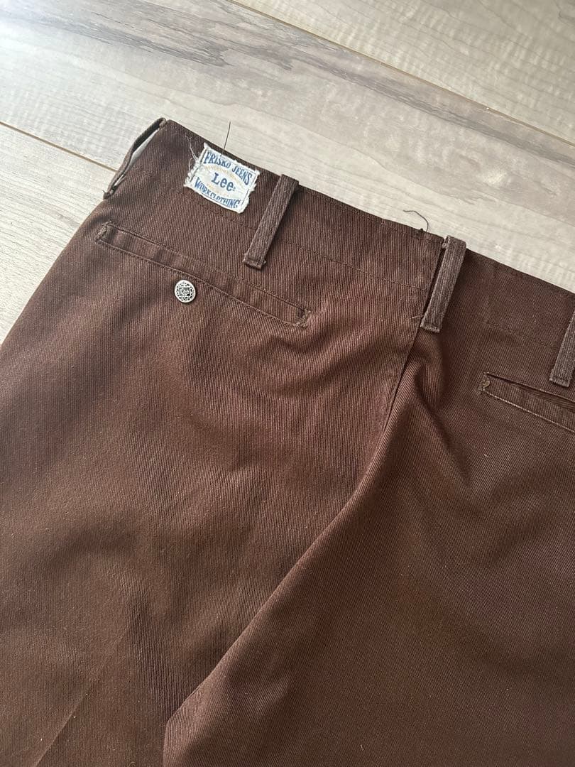 【極上/状態◎/神サイズ】 〜70s USA製 LEE フリスコ パンツ
