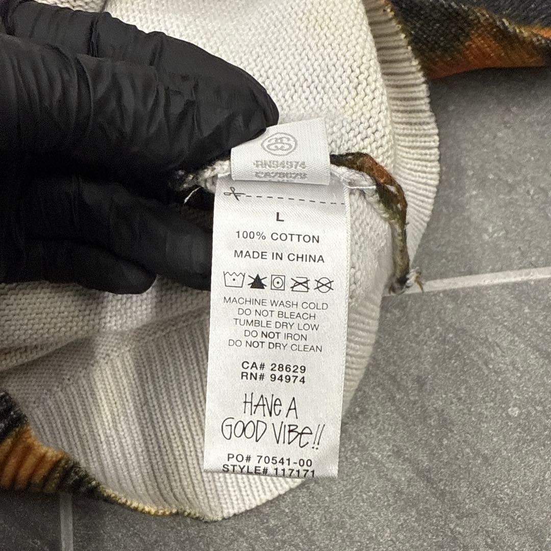 値下げしましたStussy タイガー柄 ニットセーター L