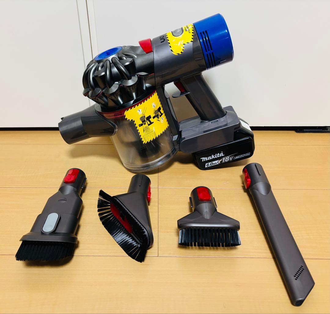 【完全分解洗浄品】ダイソン V7 SV11マキタバッテリー仕様 付属品4個付