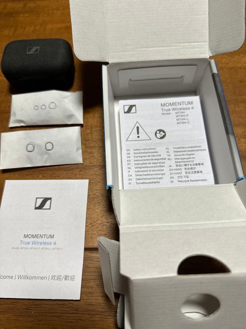 【美品】MOMENTUM True Wireless 4（ブラック）保証書あり