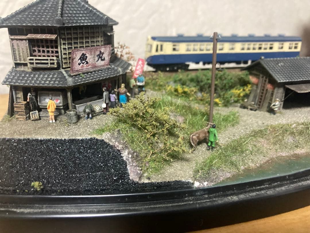 ジオラマ　日本の原風景　昭和　Nゲージライトアップ/TOMYテック、ミニチュア