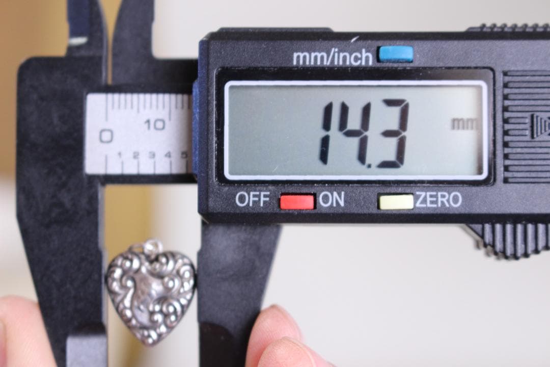 40s　スウィートハートジュエリー　WW2　シルバー チャーム　波　ハート