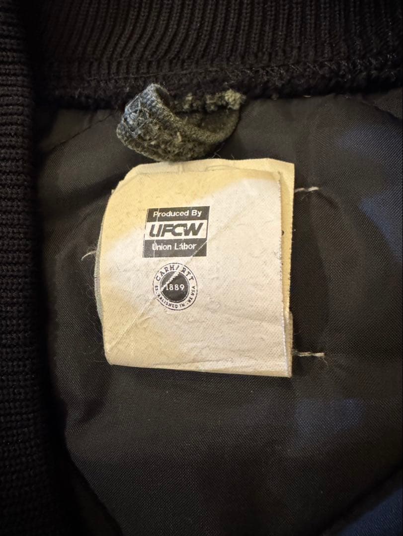 カーハート ベスト V02 MOS モス　USA製　腰ゴム