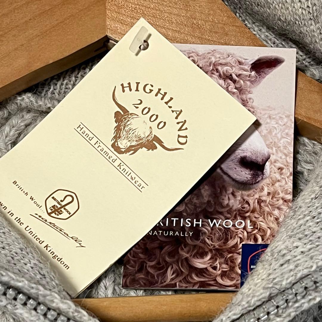 HIGHLAND2000 ハーフジップニットセーター　［英国製］★新品タグ付き★