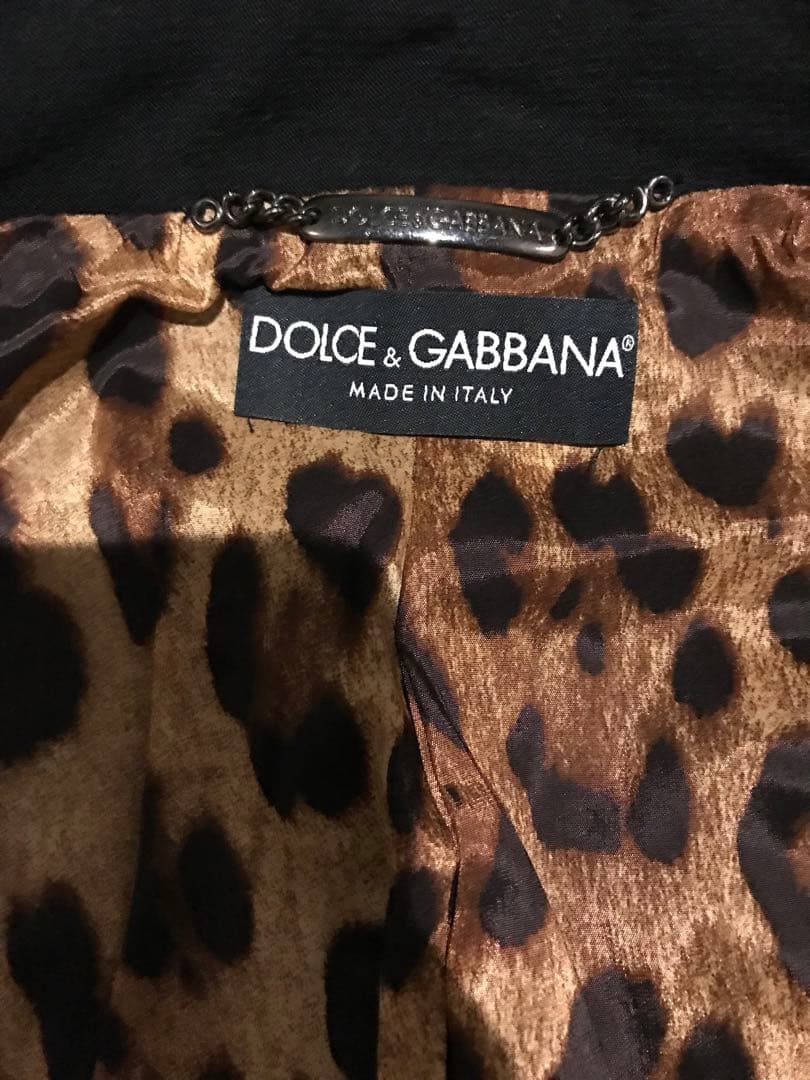 極美品Dolce & Gabbana ブラック テーラードジャケット36