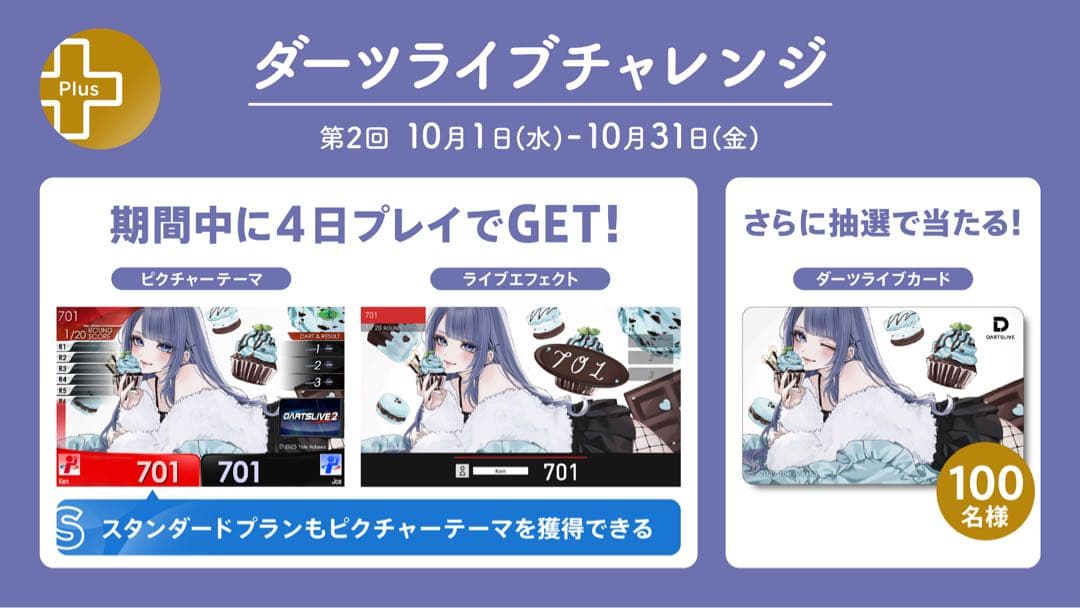 【激レア☆100枚限定品】ダーツライブチャレンジ DARTSLIVEカード