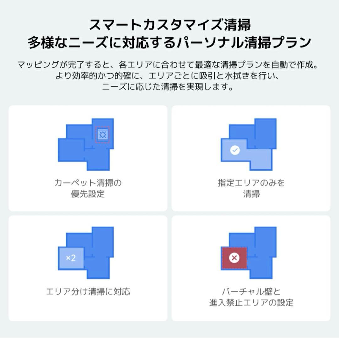Xiaomi ロボット掃除機S40C 5,000Pa強力吸引ファンブロワー大容量