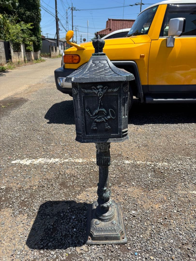 ★ アンティーク調 ポスト メールボックス 郵便ポスト 郵便箱 スタンドタイプ