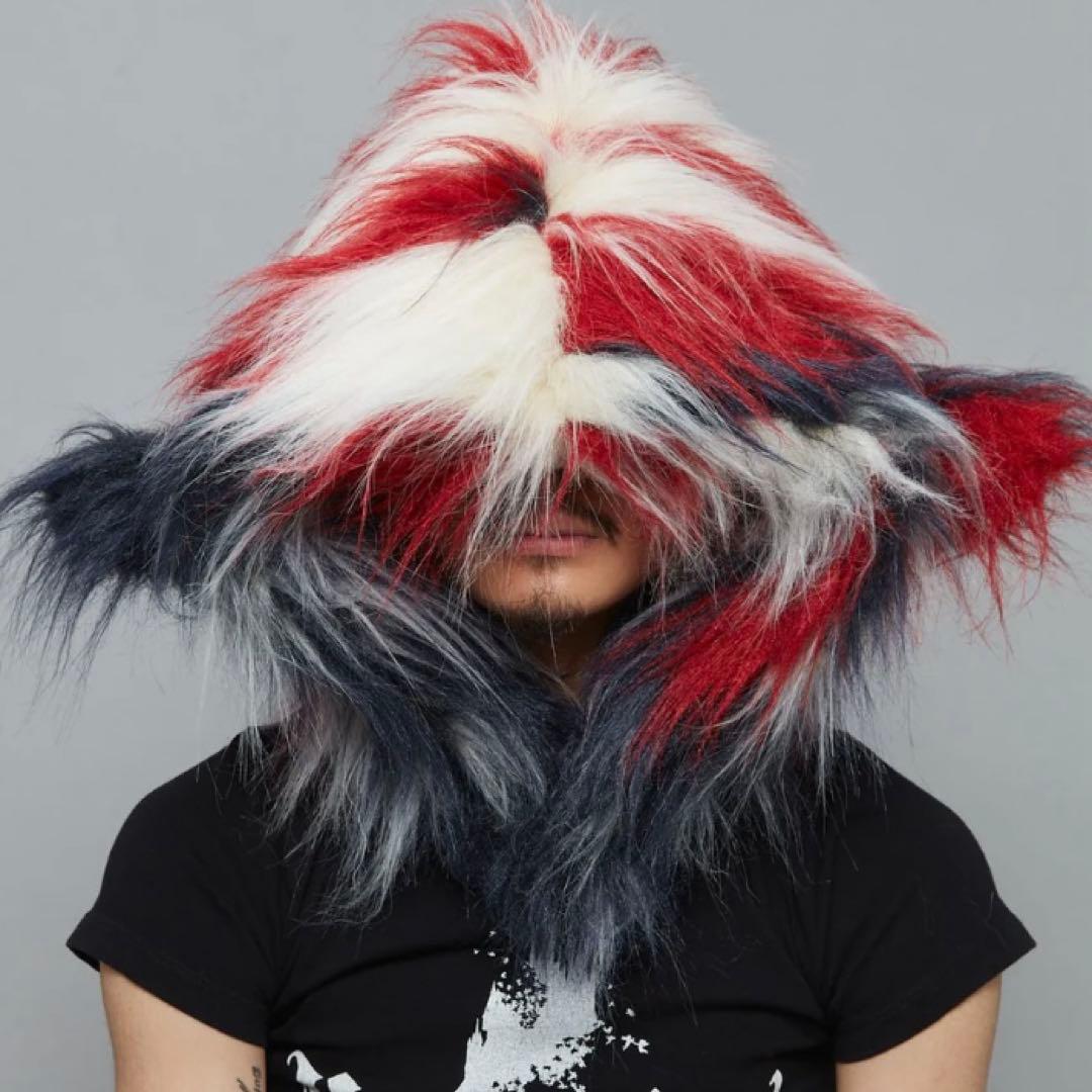 帽子 MASU MARBLE FLAG HOOD