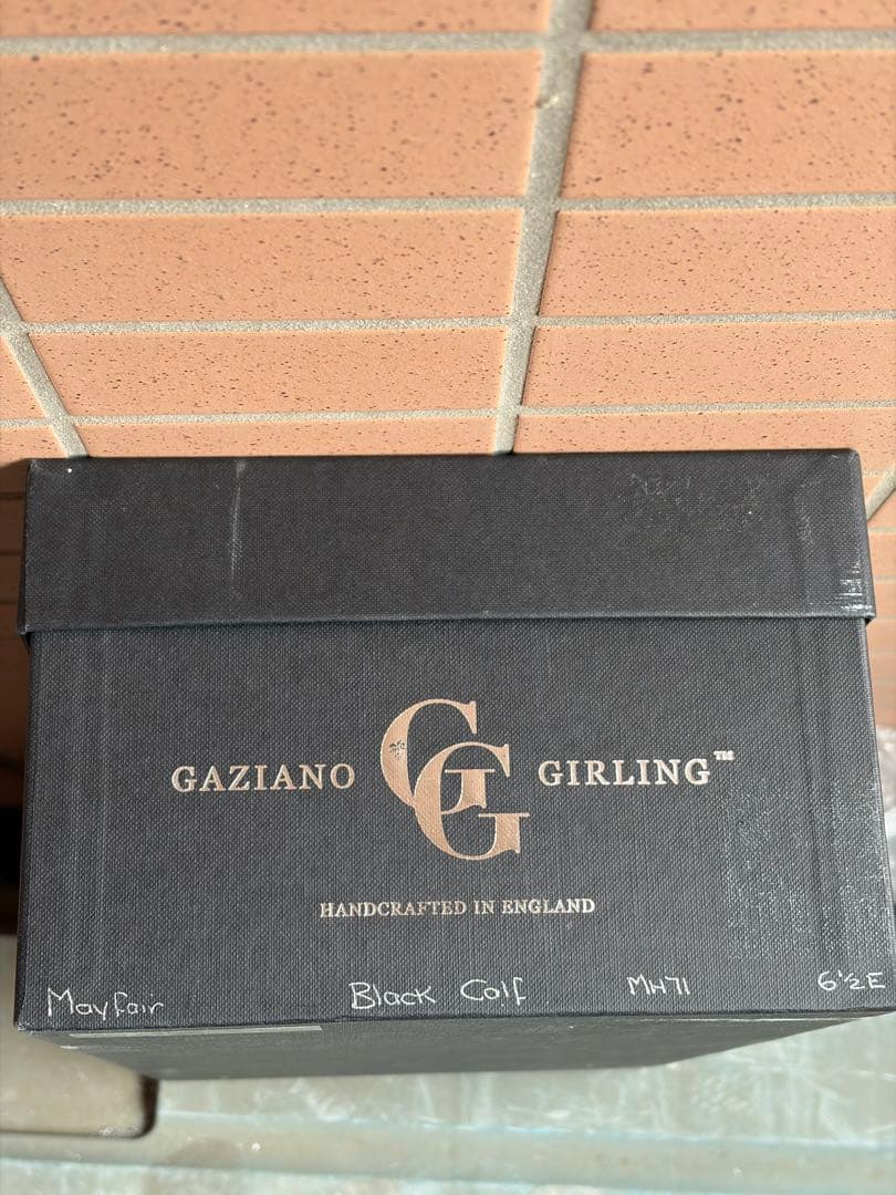 GAZIANO & GIRLING ブラック ダブルモンクシューズ