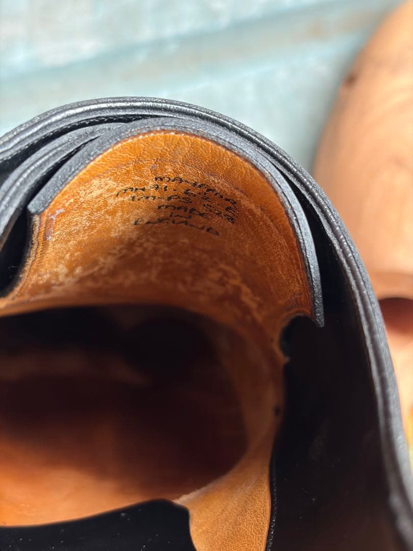 GAZIANO & GIRLING ブラック ダブルモンクシューズ