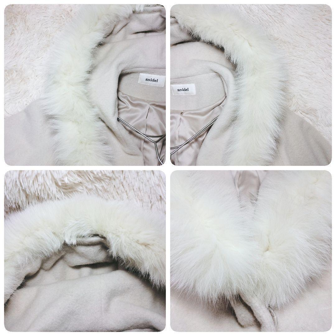 SNIDEL スナイデル 芸能人着用 フォックスファー コート 上品 大人女子
