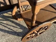 のの カリモク ナラ材 楢 天然木 無垢 キッチンワゴン