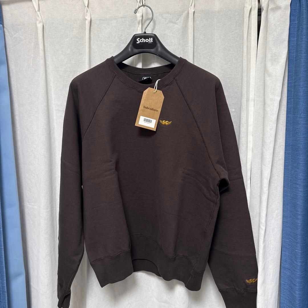 CREW NECK（TYLER WARREN LOGO）/ BROWN