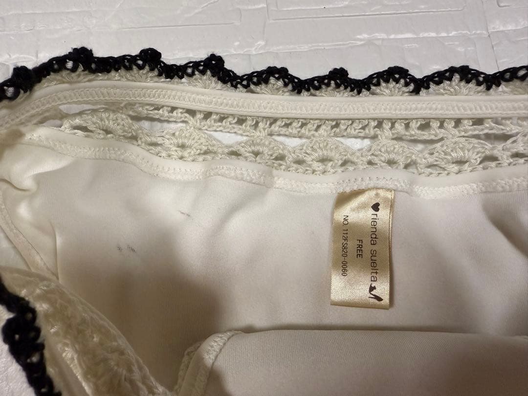 水着 rienda ホワイト ブラック