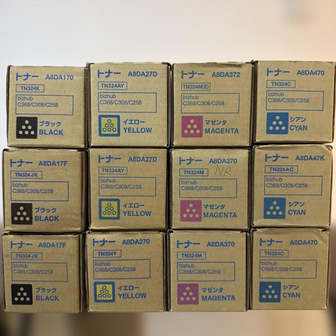 コニカミノルタ　Bizhub C368純正トナー12本‼️