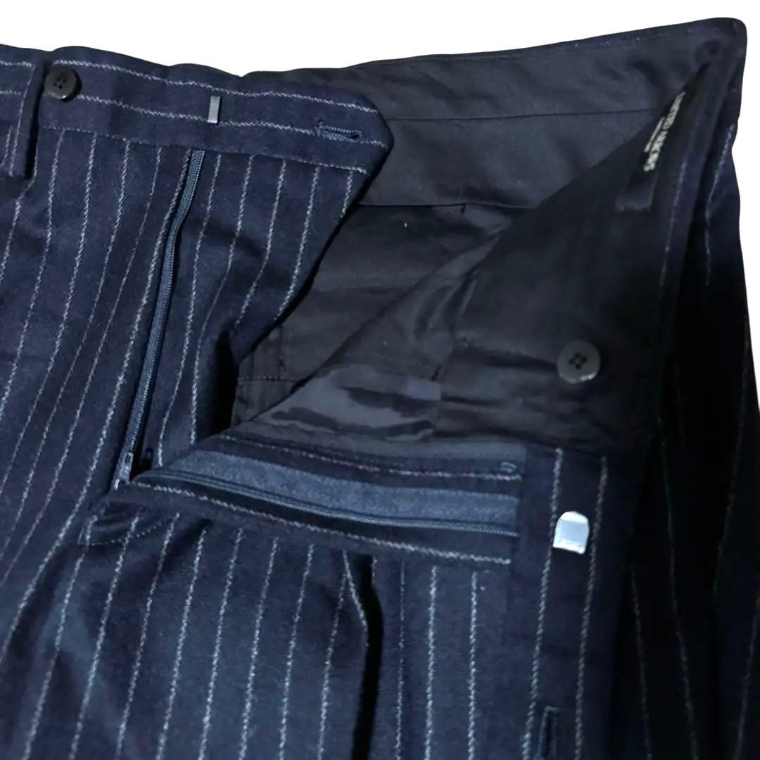 美品☆UNITED ARROWS セットアップ　濃紺　ストライプ　ダブル　M