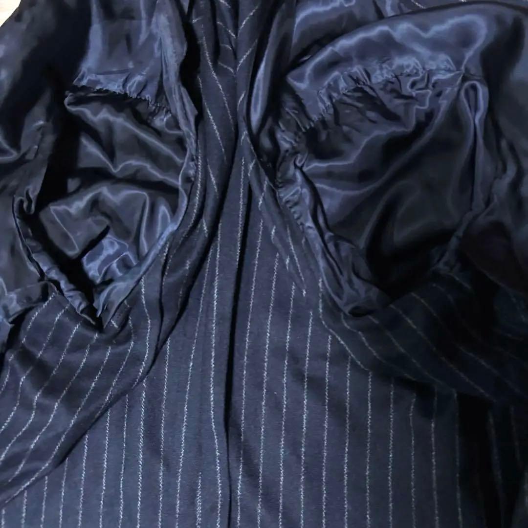 美品☆UNITED ARROWS セットアップ　濃紺　ストライプ　ダブル　M