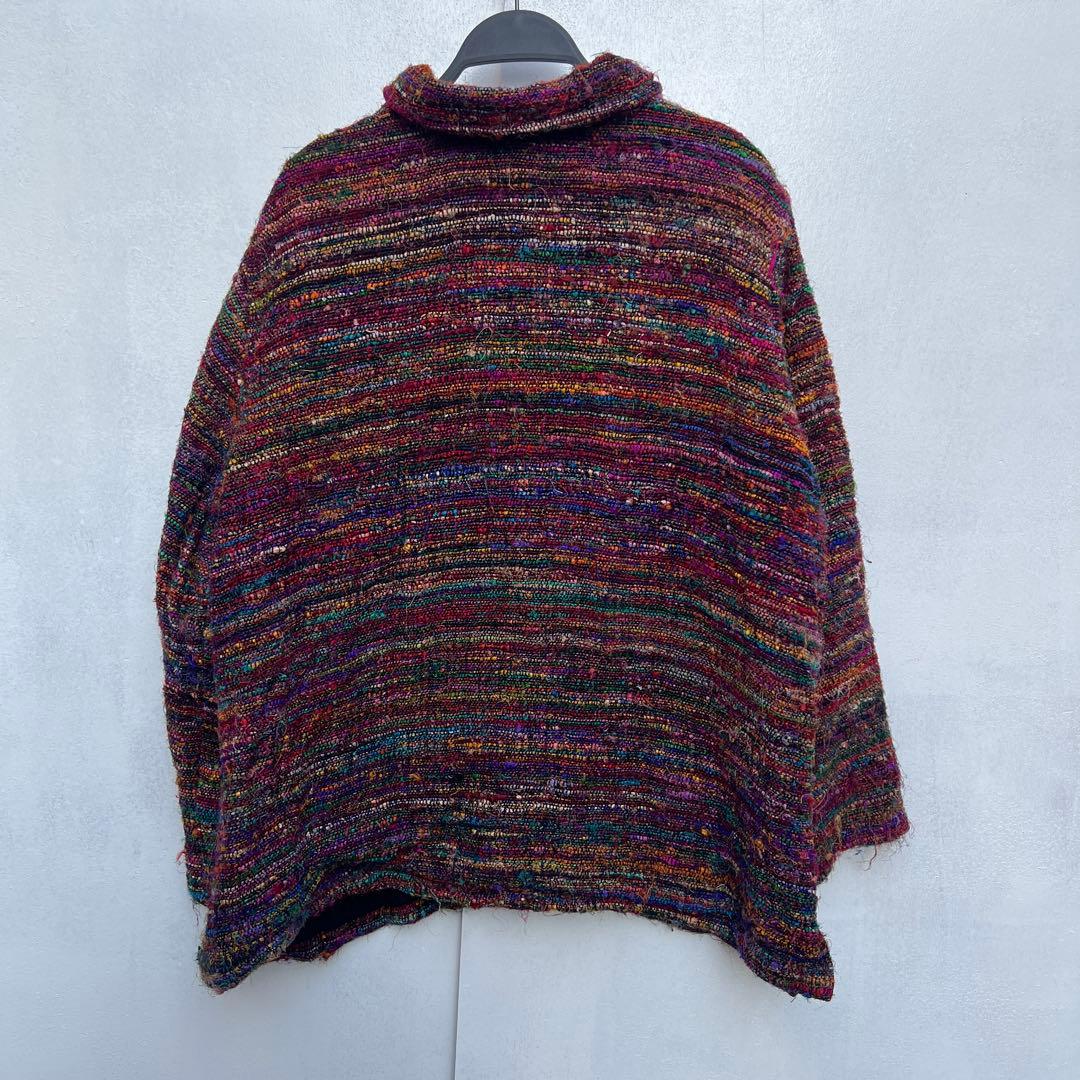USED USA古着 カラフル デザインジャケット シルク vintage XL