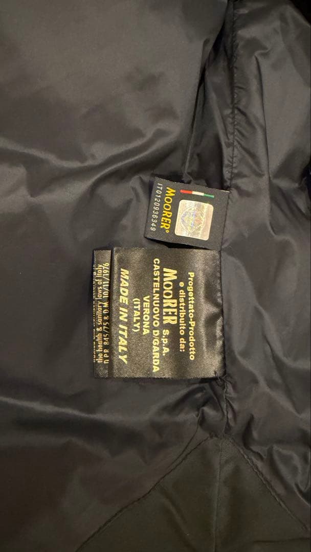 MooRER/ムーレー/ダウンベスト/ブラック