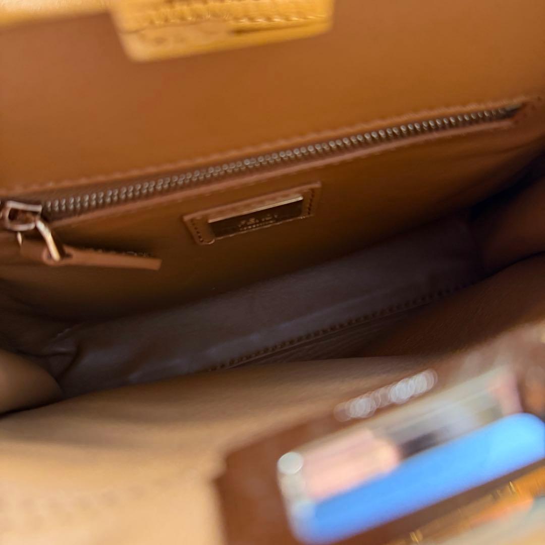 FENDIフェンディ ピーカブー ミニ ブラウン 2WAY