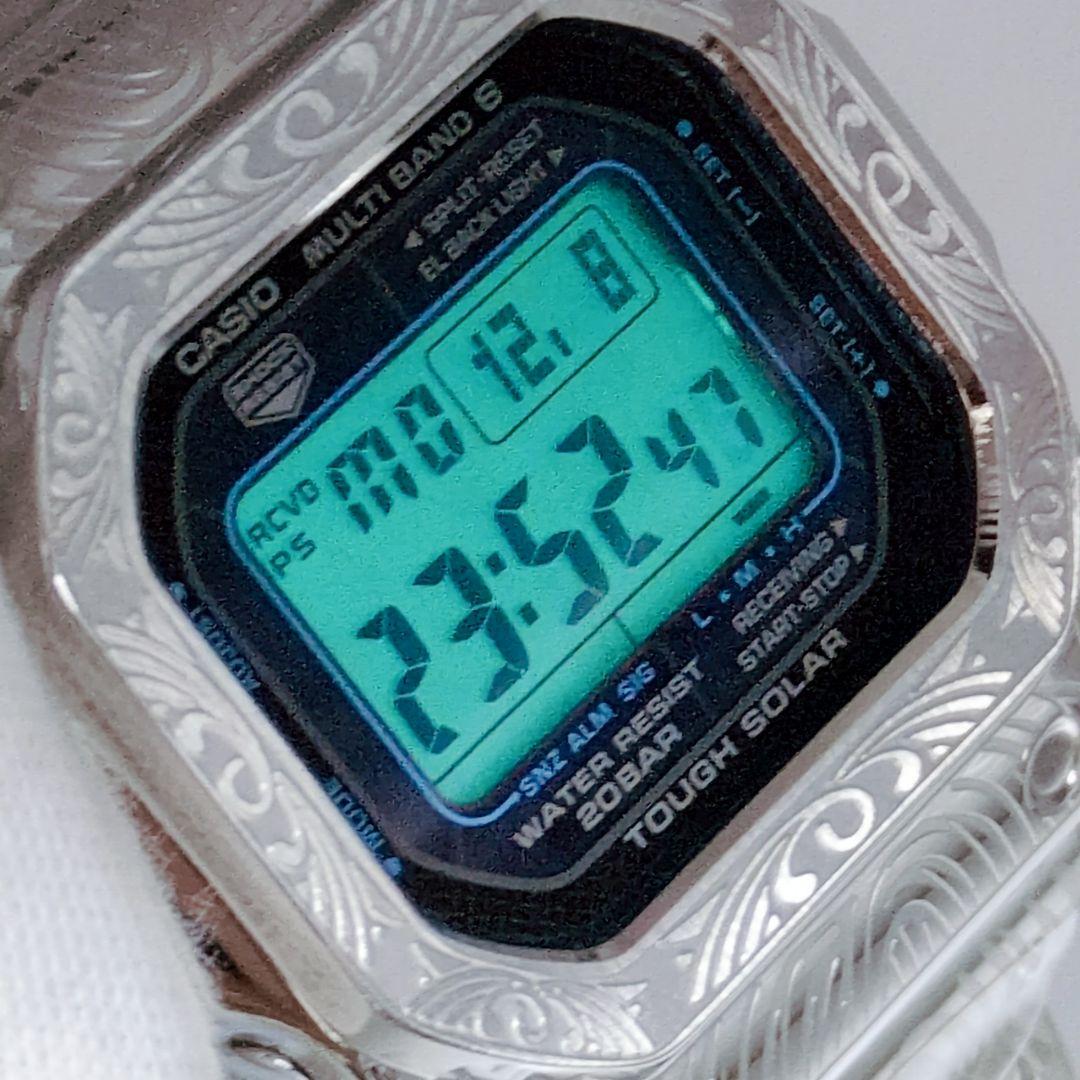 【稼働品】G-SHOCK GW-M5610BA カスタム ペイズリー柄　メタル