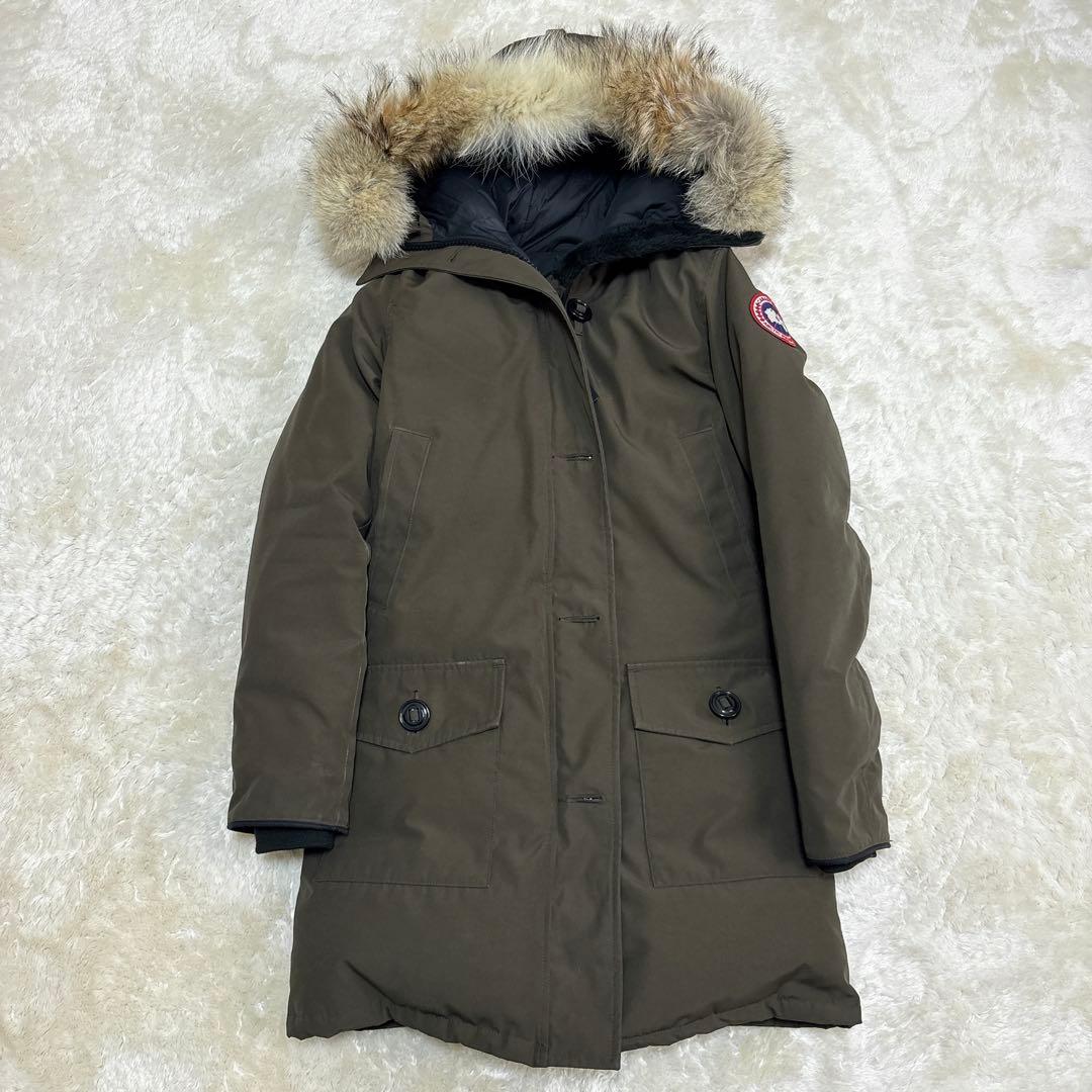 美品✨カナダグース ブロンテパーカー カーキ ダウンコート リアルファー S