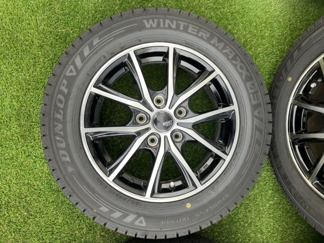 送料込⭐ダンロップ ウィンターマックス03 185/65R15 4本 ナット付