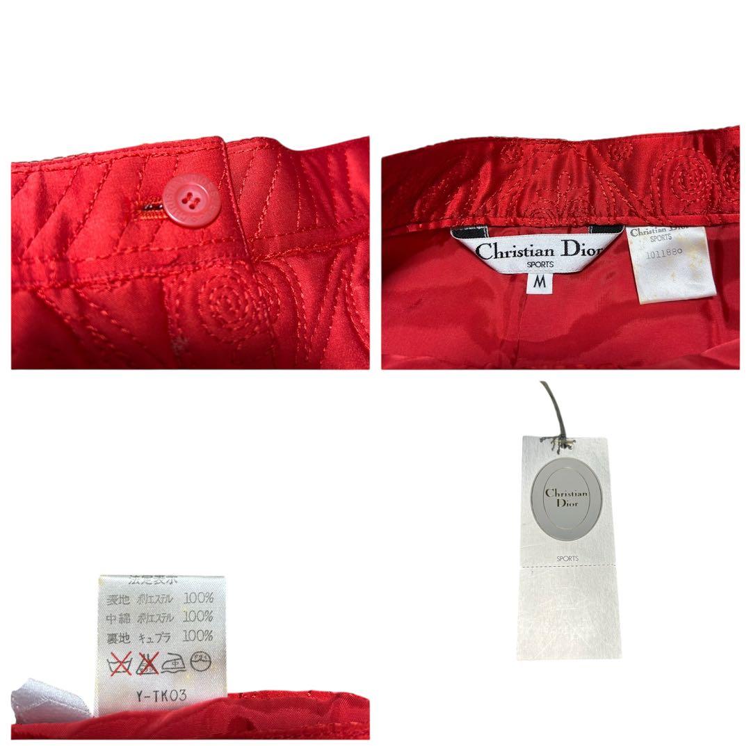 美品‼︎◆Christian Dior◆ショーツ/赤/ハート/ペイズリー/ゴルフ