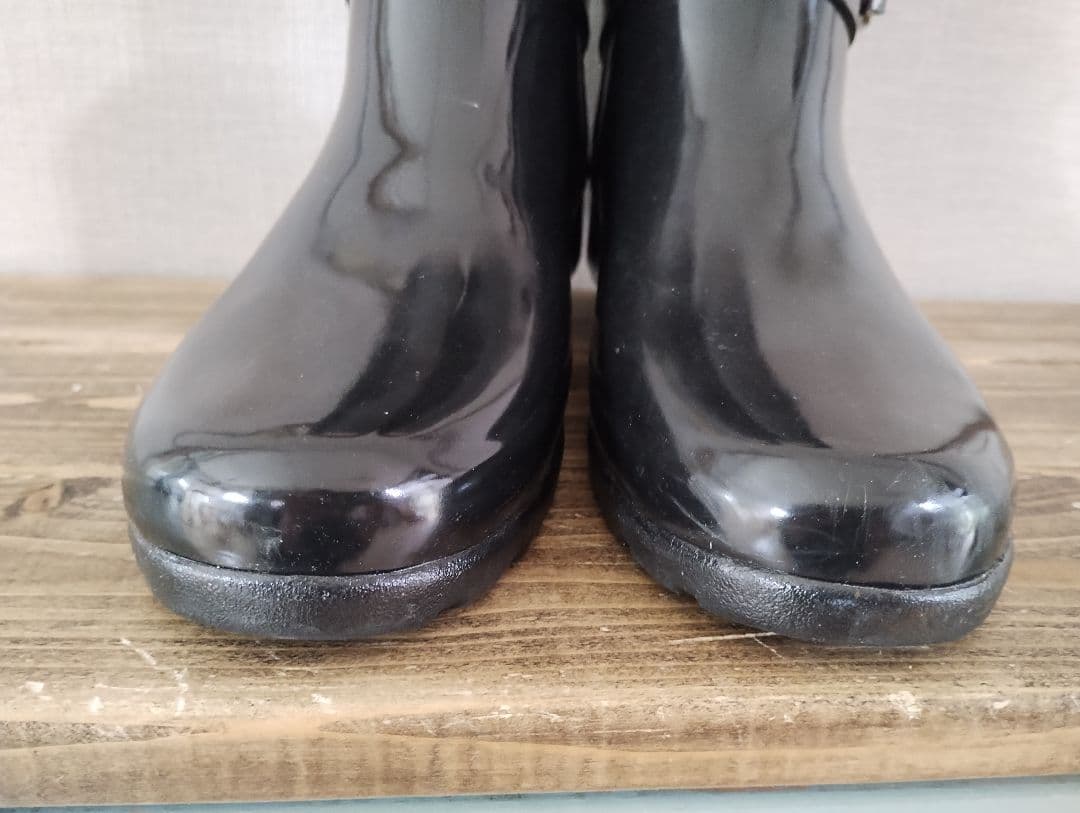 HUNTER ブラック ラバー 長靴 24,5cm