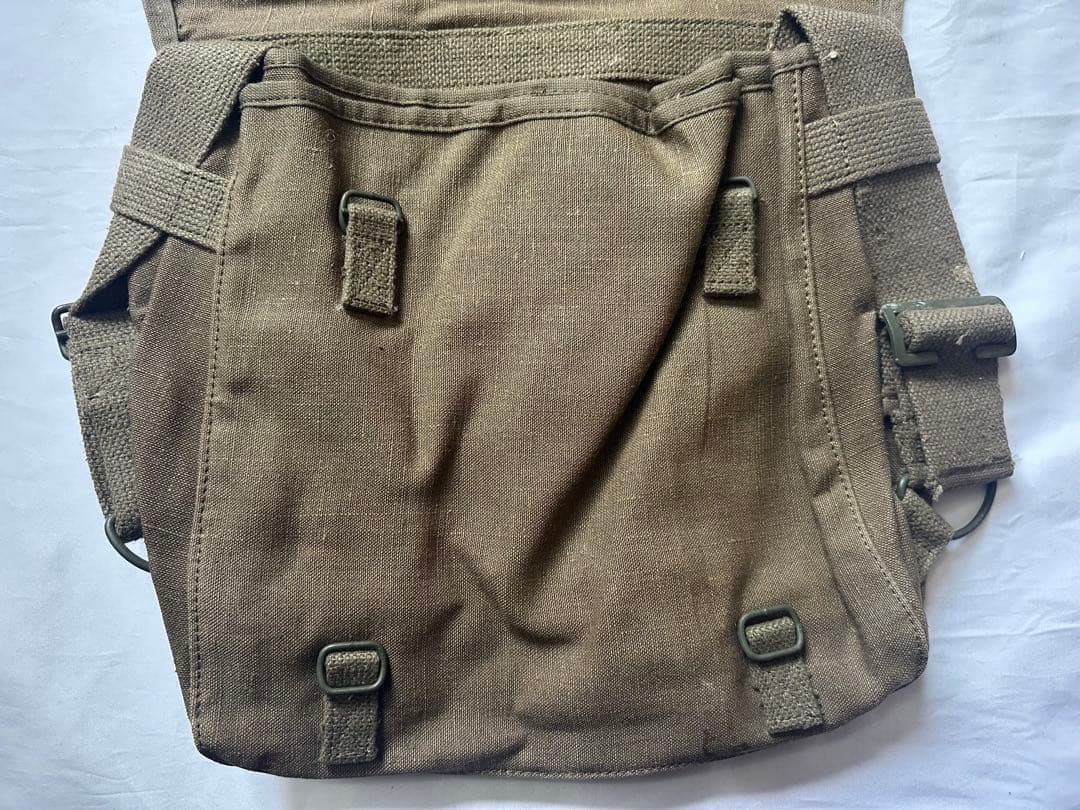 ビンテージ フランス軍 TTA コットンリネン ショルダーバッグ メッセンジャー