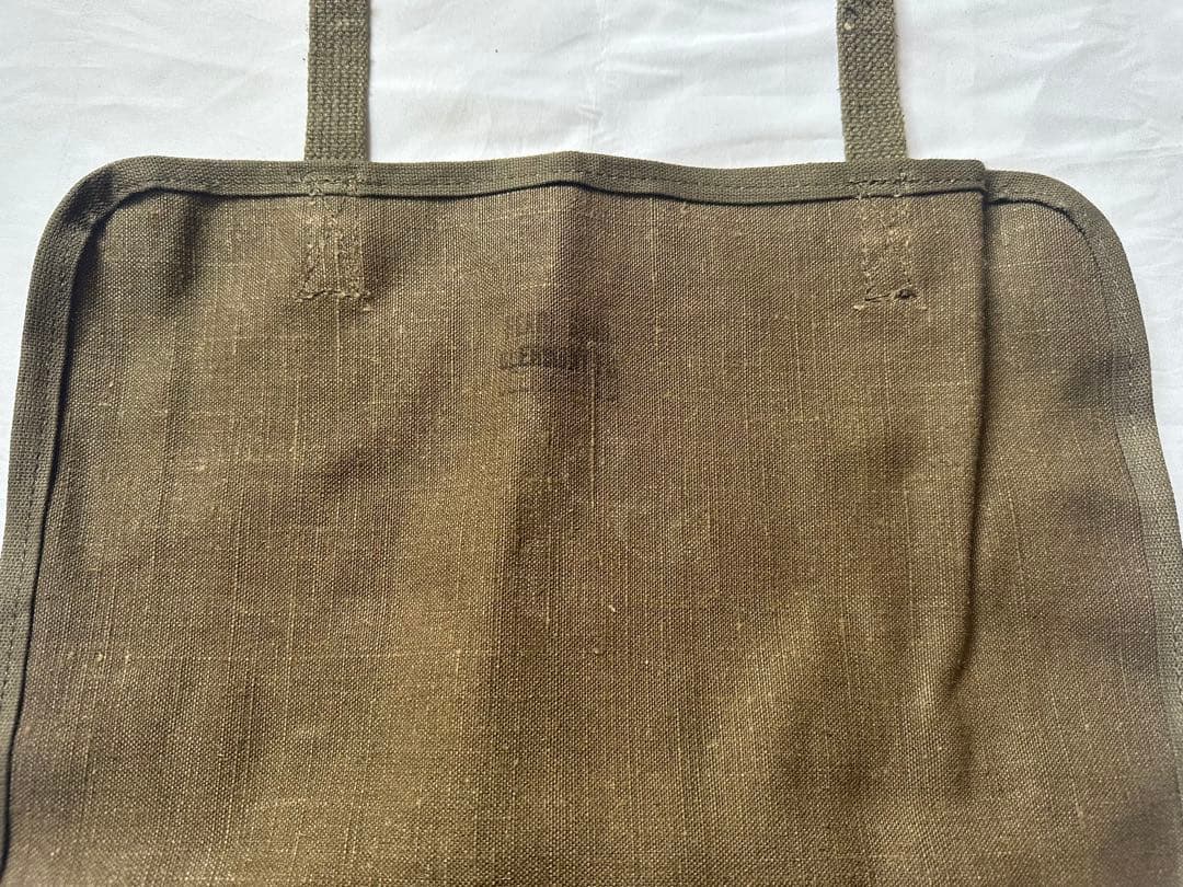 ビンテージ フランス軍 TTA コットンリネン ショルダーバッグ メッセンジャー