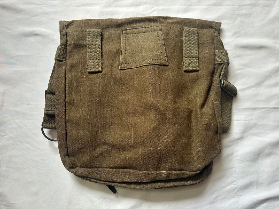 ビンテージ フランス軍 TTA コットンリネン ショルダーバッグ メッセンジャー