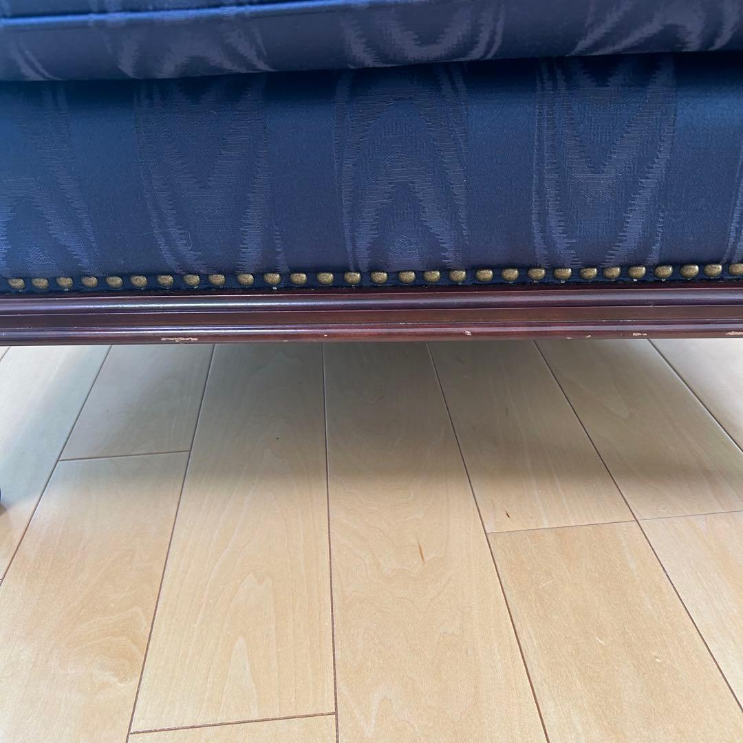 マルニ　KENT-COURT ケントコート　1人ソファ ネイビー　シェルソファー