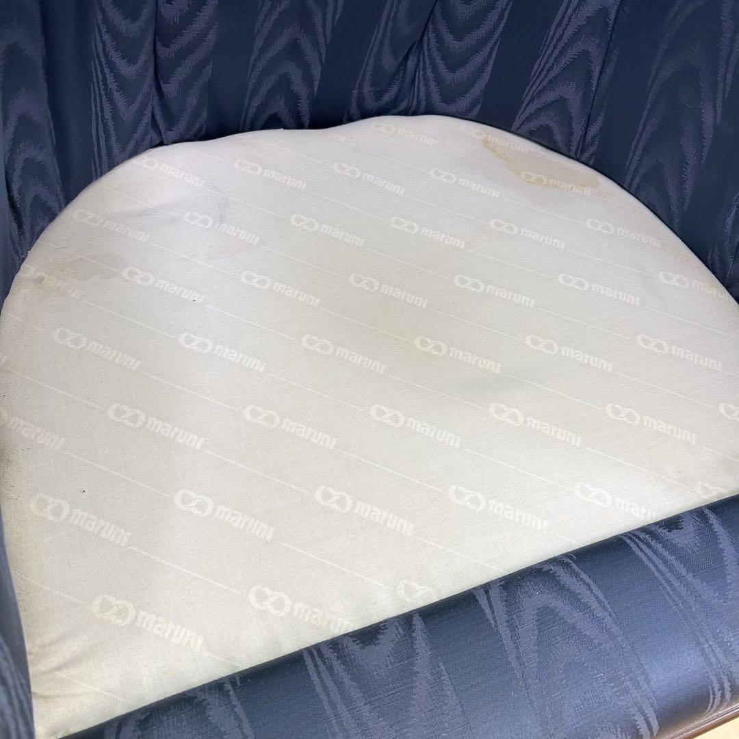 マルニ　KENT-COURT ケントコート　1人ソファ ネイビー　シェルソファー