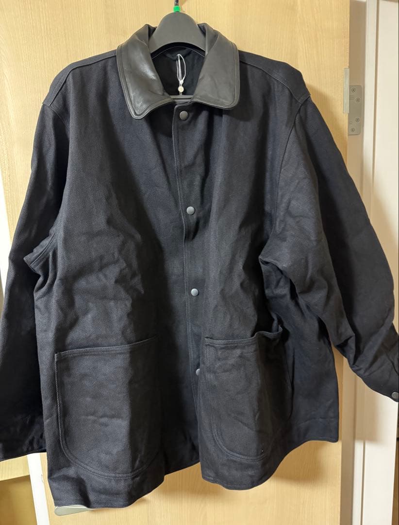 COMOLI 25AW デニムレザーワークジャケット　コモリ　サイズ3