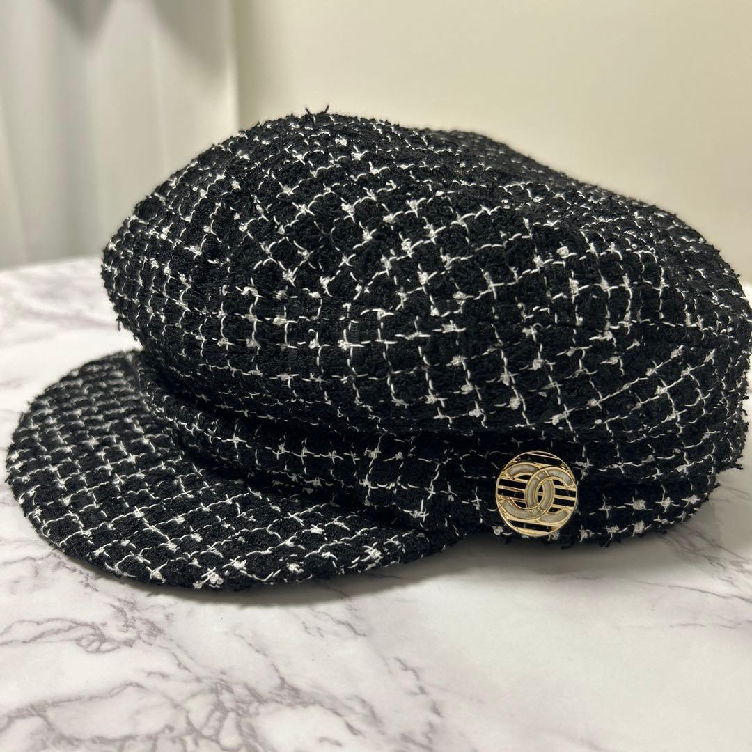 【未使用】CHANEL シャネル⭐︎キャスケット　帽子　ツイード