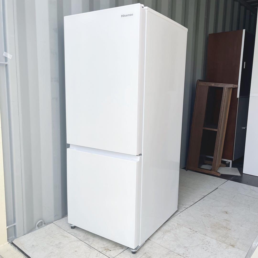 取付無料！フロスト調ガラスドアシンプルホワイトインテリア大きめ冷蔵庫！洗濯機