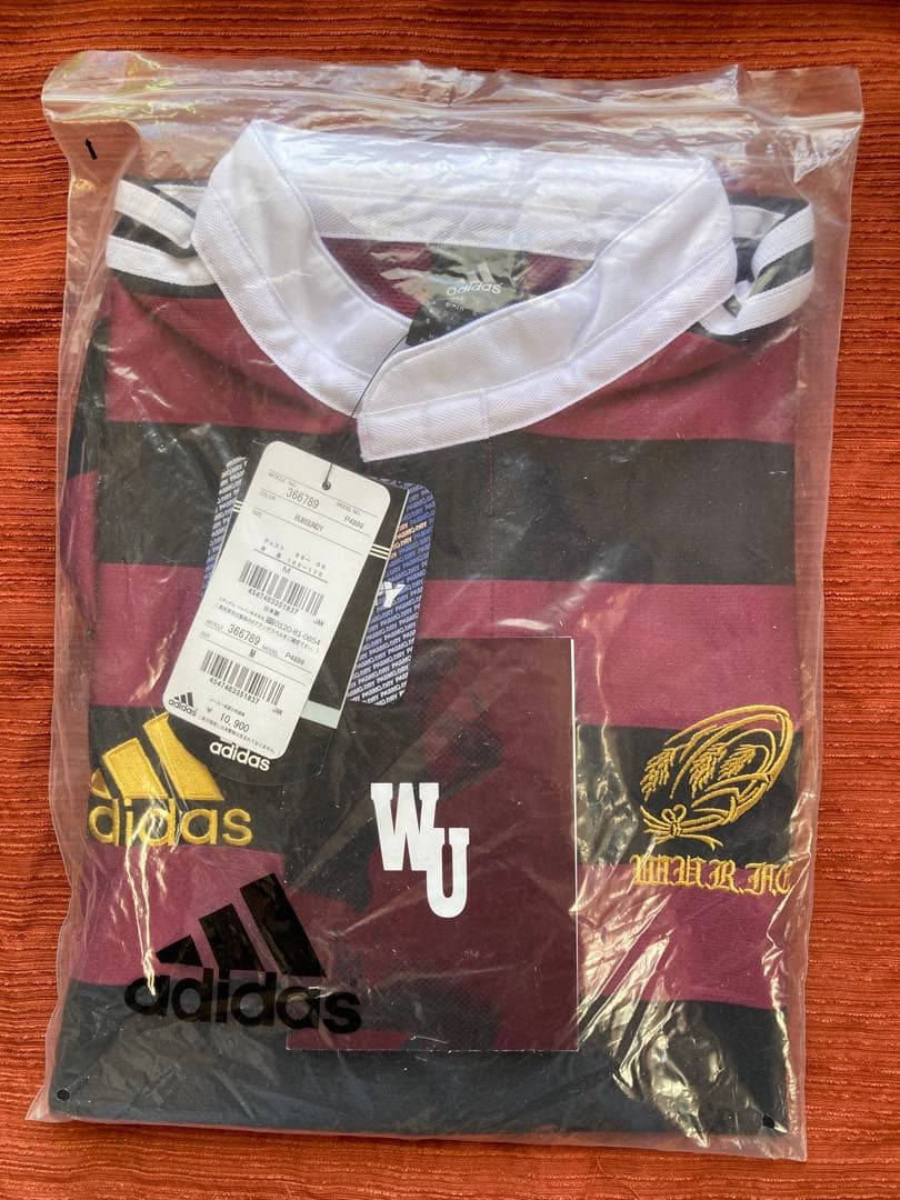 【未使用タグ付き】adidas製　早稲田大学　ラグビー　ジャージ　2003年