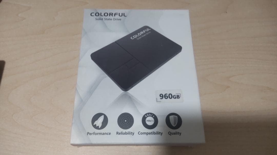 SATA接続 2.5インチ SSD 960GB×2 (CFD/COLORFUL)