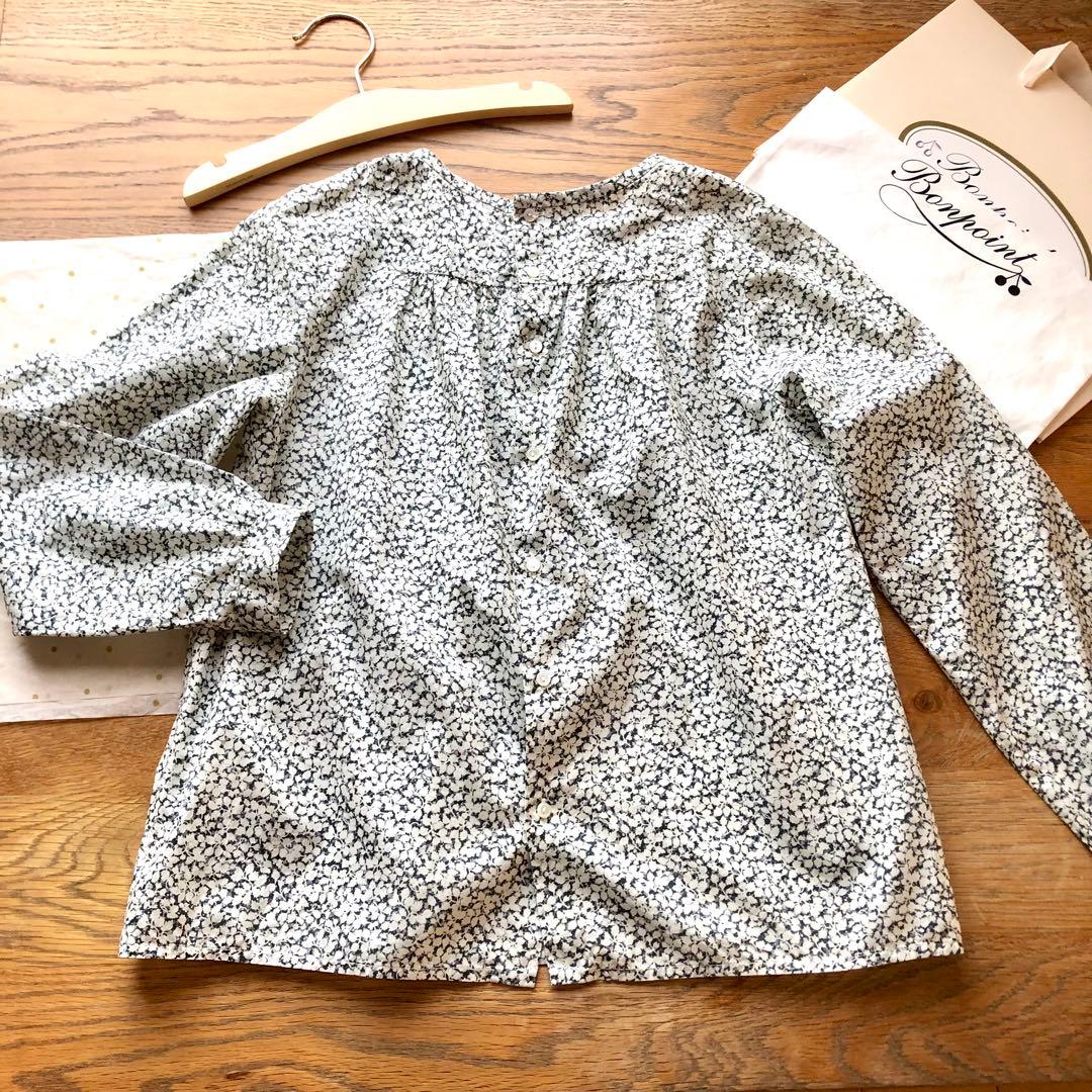 Bonpoint ♡ リバティ スモッキング ブラウス 12A