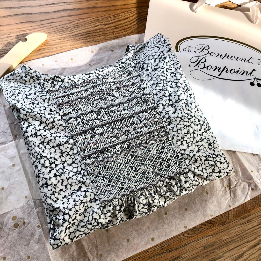 Bonpoint ♡ リバティ スモッキング ブラウス 12A