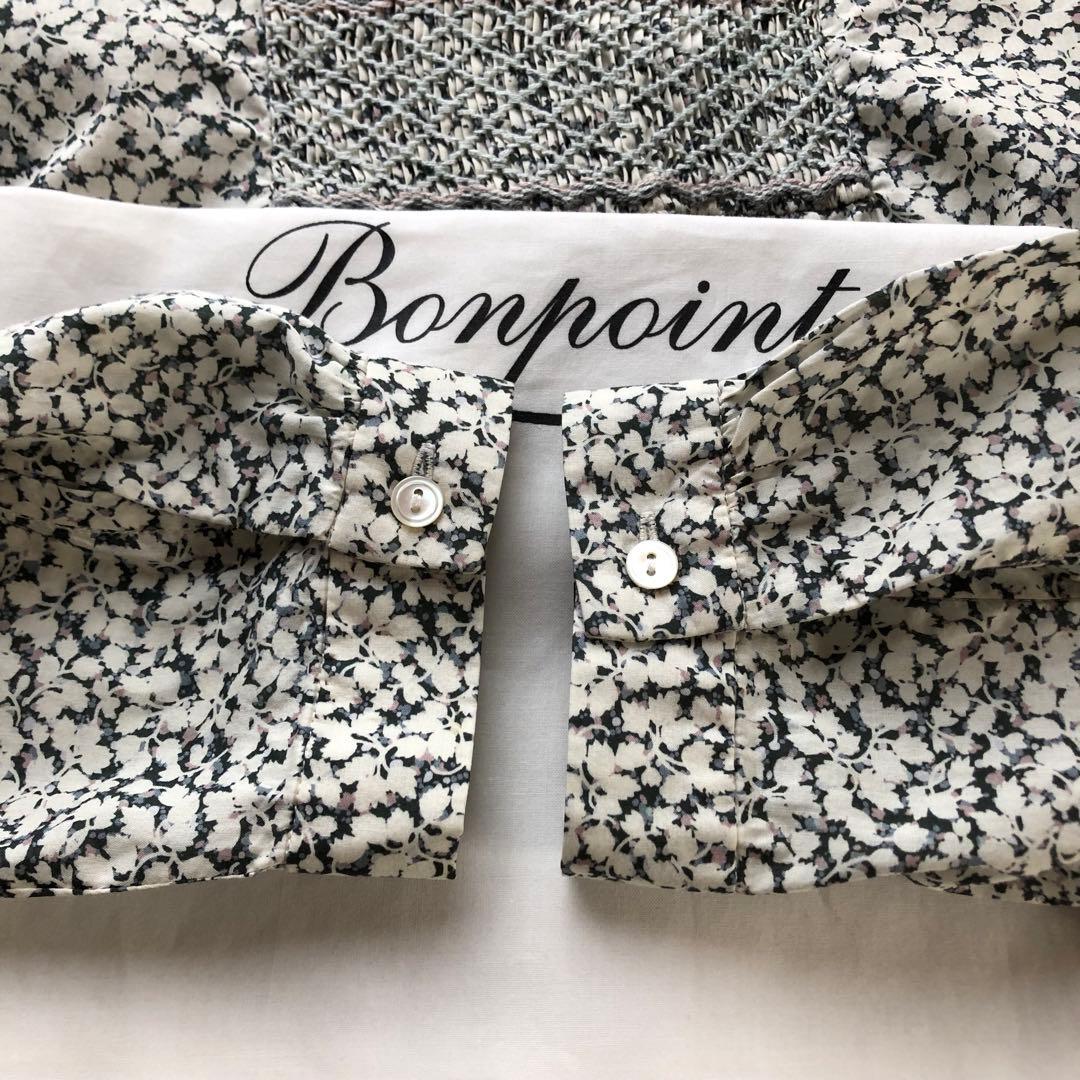 Bonpoint ♡ リバティ スモッキング ブラウス 12A