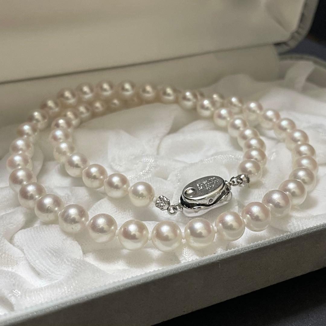 専用 【花珠真珠✨鑑別所付】 あこや本真珠 ネックレス 7.0-7.5 パール