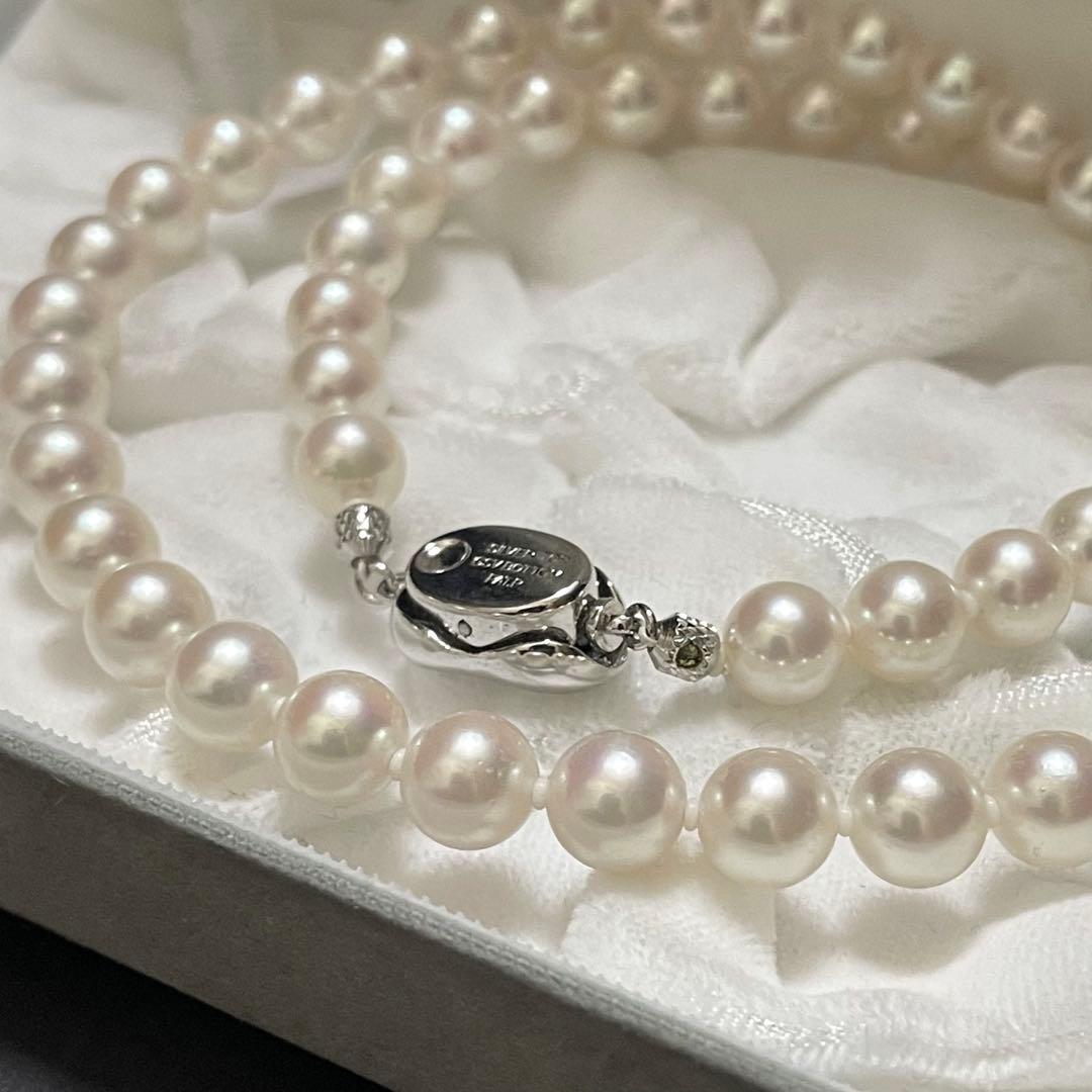 専用 【花珠真珠✨鑑別所付】 あこや本真珠 ネックレス 7.0-7.5 パール
