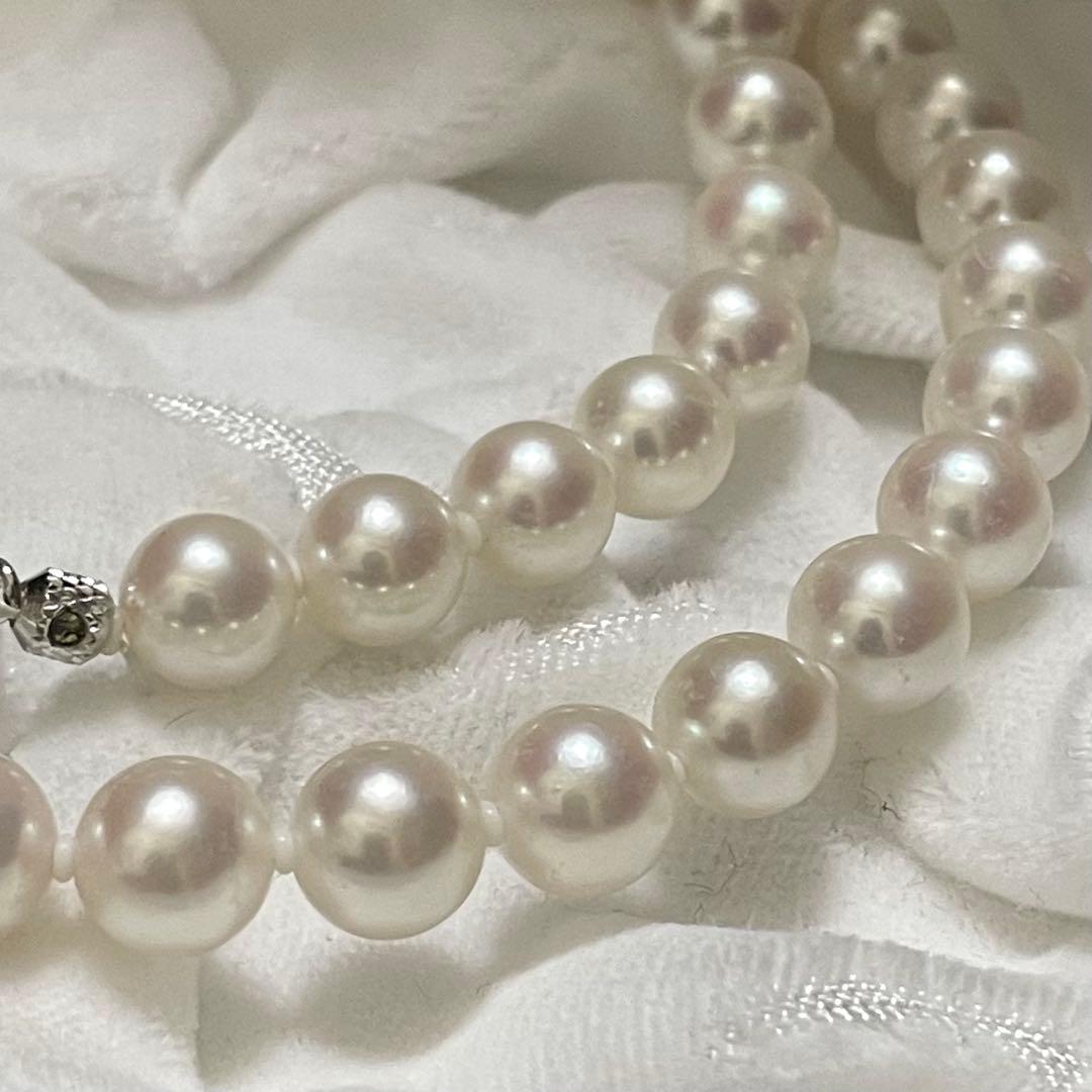専用 【花珠真珠✨鑑別所付】 あこや本真珠 ネックレス 7.0-7.5 パール