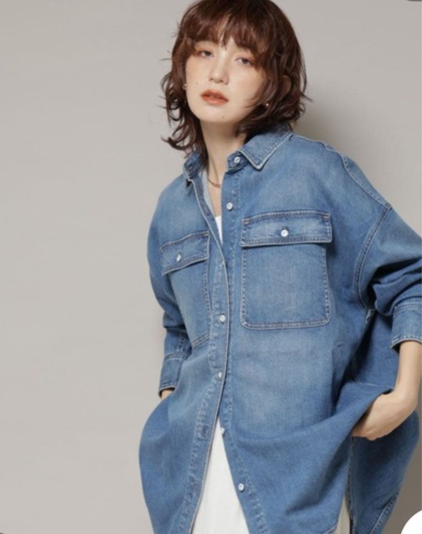 Healthy denim Almond デニムシャツ
