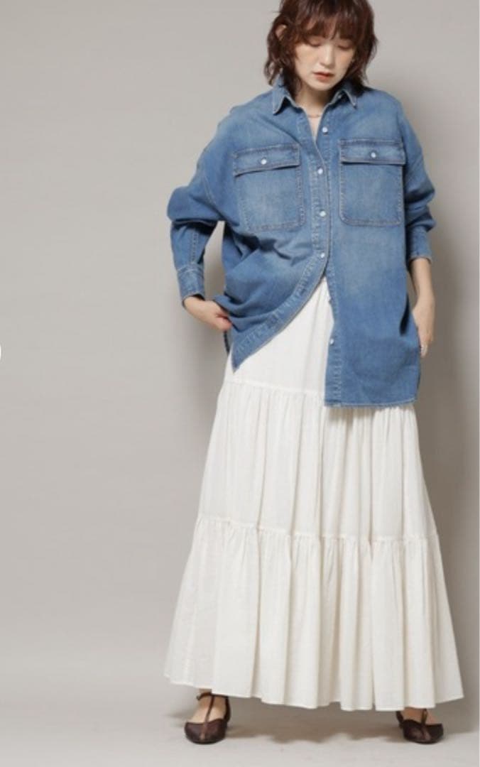 Healthy denim Almond デニムシャツ