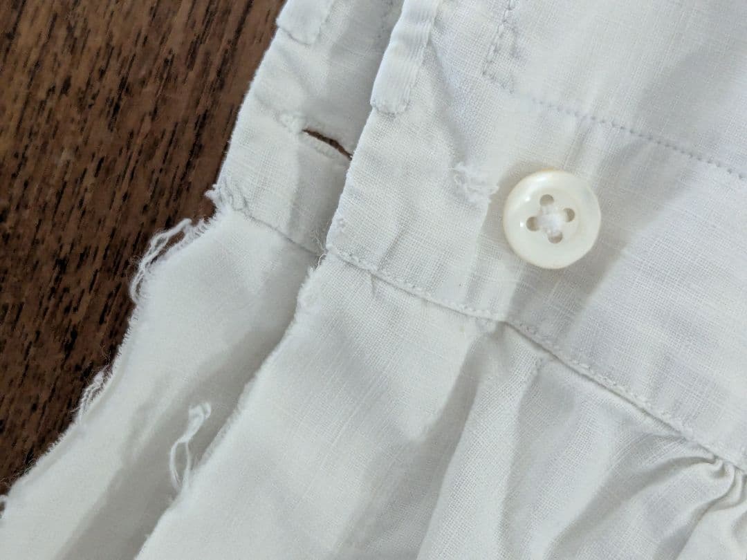 d*2様 Antique French linen アンティーク シャツワンピー